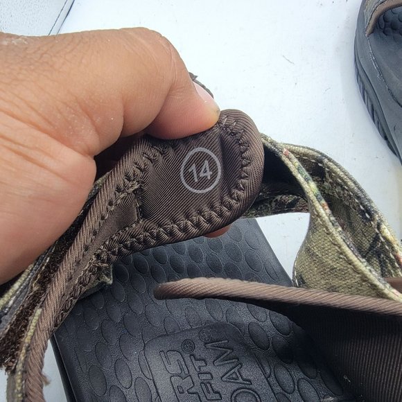 Skechers Relaxed Fit Mens Size 14 Brown Camo Lomell Rip Tide Sandals 204351 - Picture 9 of 16